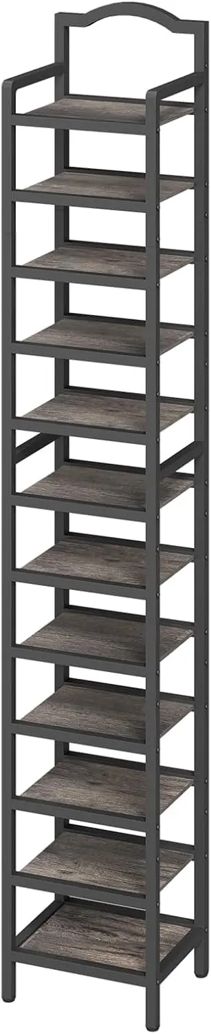 12-Tier Tall Shoe Rack, Vertical Shoe Organizer for Small Spaces, Wooden Shoe Shelf for Entryway, Space Saving Shoe
12-Tier Tall Shoe Rack, Vertical Shoe Organizer for Small Spaces, Wooden Shoe Shelf for Entryway, Space Saving Shoe