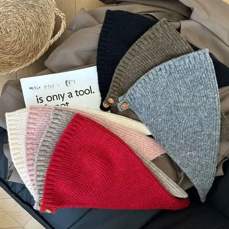 New Triangle Hair Scarf Warm Woolen Headscarf For Women Winter Knitted Triangle Headscarf Hats Balaclava Headwarp Beanie Scarves
New Triangle Hair Scarf Warm Woolen Headscarf For Women Winter Knitted Triangle Headscarf Hats Balaclava Headwarp Beanie Scarves