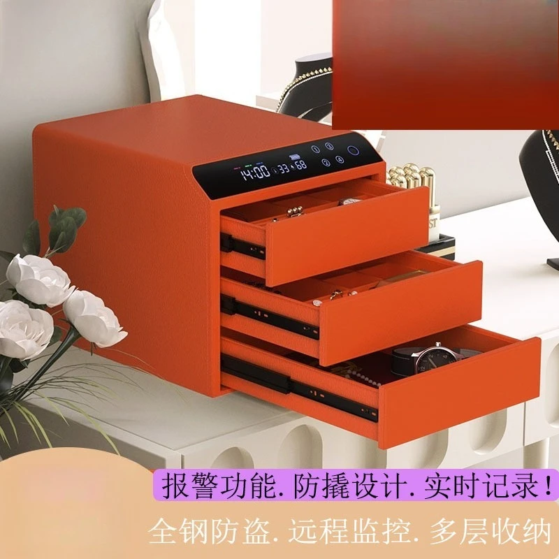 Household 2025 new fingerprint password double-layer drawer safe all-steel
Household 2025 new fingerprint password double-layer drawer safe all-steel