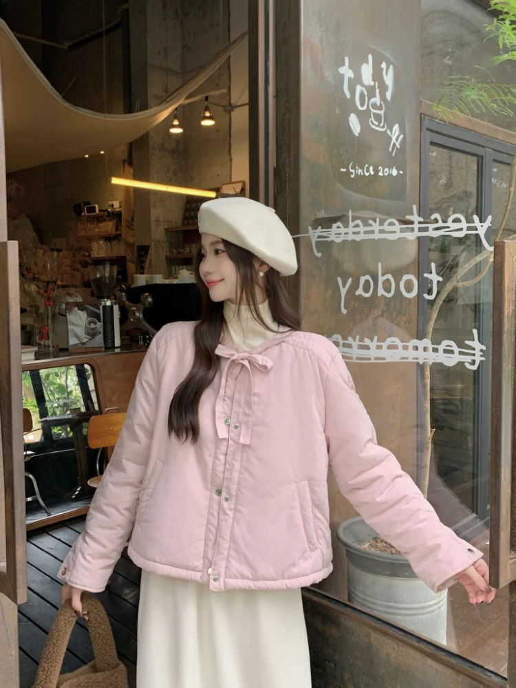 2024 Fall and Winter New Women Tops Parkas Sweet Girls Pink O Neck Long Sleeve Single Breasted All Match Female Parkas Coats
2024 Fall and Winter New Women Tops Parkas Sweet Girls Pink O Neck Long Sleeve Single Breasted All Match Female Parkas Coats