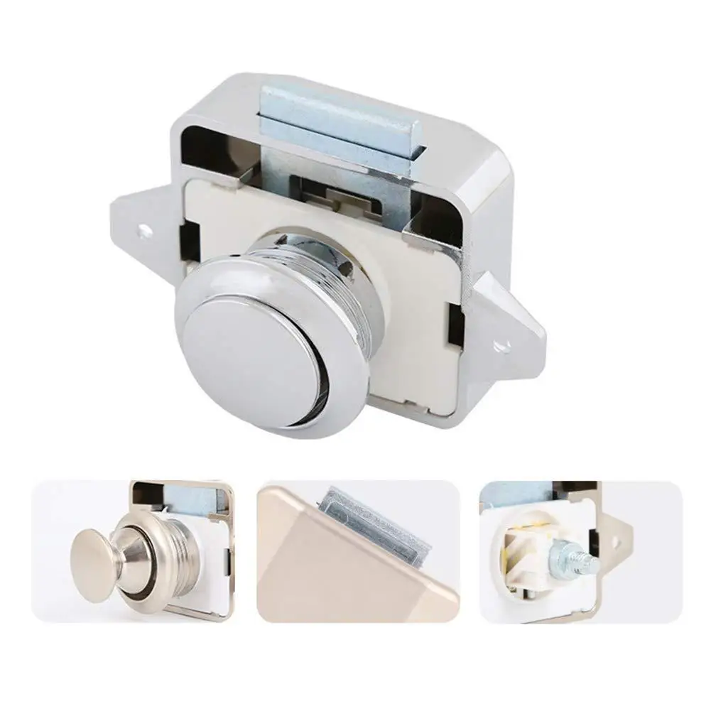 Universal Push Button Latches Push Lock Keyless Door Lock For Campers Furniture Cupboard Push Latches Furniture Hardware J0k1
Universal Push Button Latches Push Lock Keyless Door Lock For Campers Furniture Cupboard Push Latches Furniture Hardware J0k1