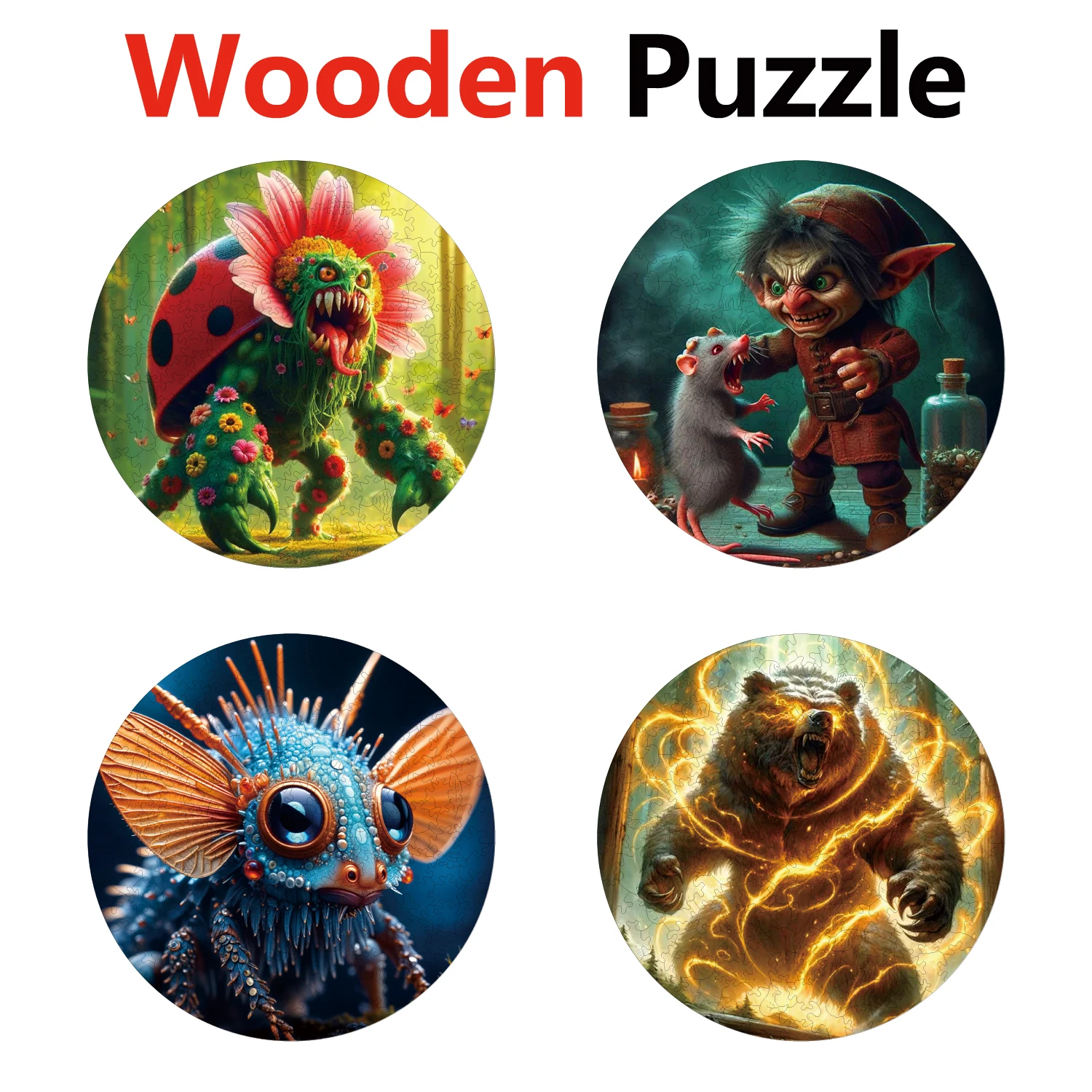 Monsters Witches And Elves Animal Puzzles High Quality Jigsaw Puzzle Wooden Puzzle Best Christmas Gift
Monsters Witches And Elves Animal Puzzles High Quality Jigsaw Puzzle Wooden Puzzle Best Christmas Gift