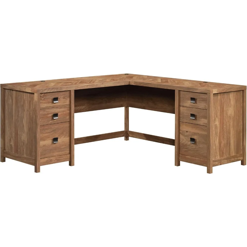 L-Shaped Sindoori Mango Desk with 6 Drawers for Canning Storage
L-Shaped Sindoori Mango Desk with 6 Drawers for Canning Storage