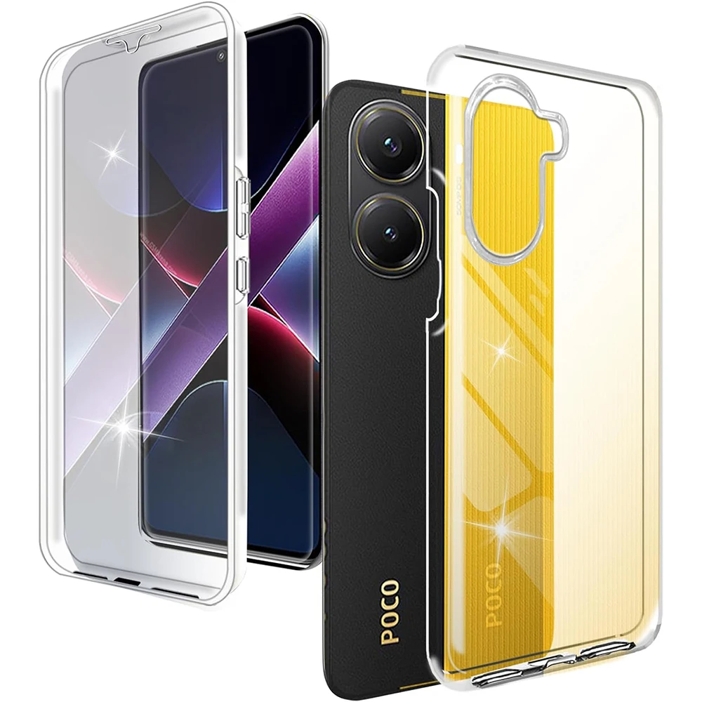 360° Full Body Cover Case For Xiaomi POCO X7 X6 X5 Pro 5G Transparent Clear PC Hard Back Phone Shell Transparent Shockproof Thin
360° Full Body Cover Case For Xiaomi POCO X7 X6 X5 Pro 5G Transparent Clear PC Hard Back Phone Shell Transparent Shockproof Thin