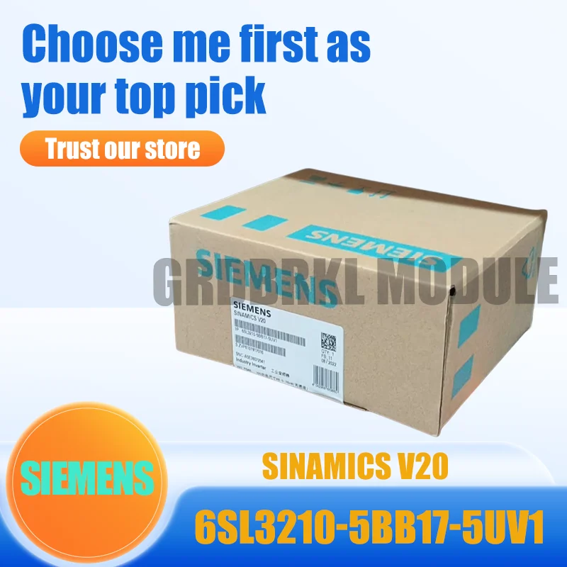 Brand new original SIEMENS 6SL3210-5BB17-5UV1 SINAMICS V20 0.75kW Frequency converter
Brand new original SIEMENS 6SL3210-5BB17-5UV1 SINAMICS V20 0.75kW Frequency converter