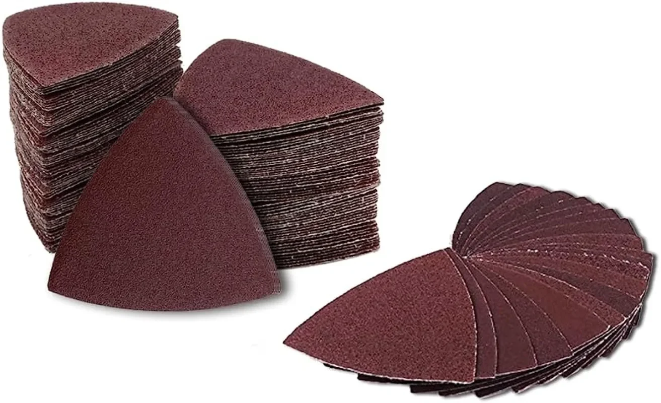 170 PCS Triangle Sanding Pads Hook and Loop Triangle Sandpaper for 3-1/8 Inch 40/60/80/120/150/180/240 for Sanding and Grinding
170 PCS Triangle Sanding Pads Hook and Loop Triangle Sandpaper for 3-1/8 Inch 40/60/80/120/150/180/240 for Sanding and Grinding