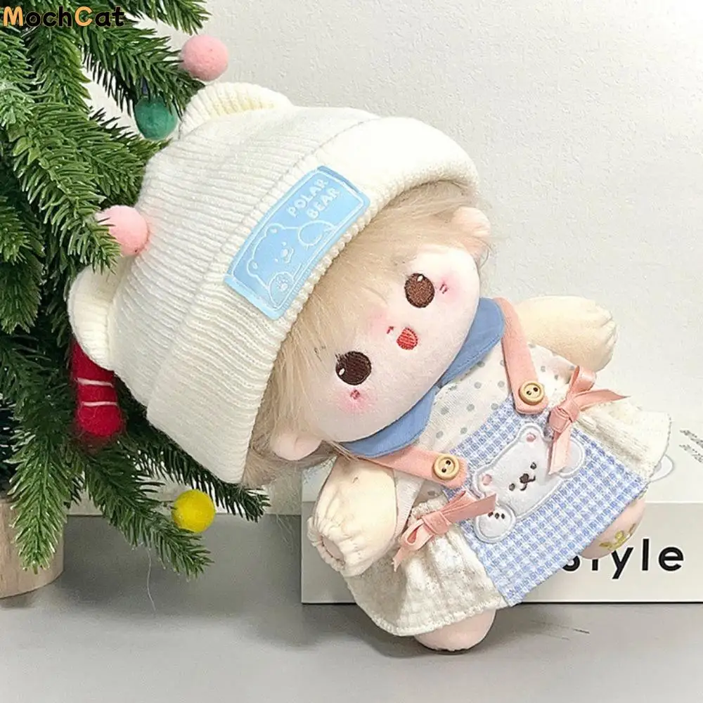 Plaid Skirt 10cm Cotton Doll Clothes Little Bear Hat Spotted Top 20cm Doll Clothes Outfit Suit Cute Doll Clothes Set 
Plaid Skirt 10cm Cotton Doll Clothes Little Bear Hat Spotted Top 20cm Doll Clothes Outfit Suit Cute Doll Clothes Set