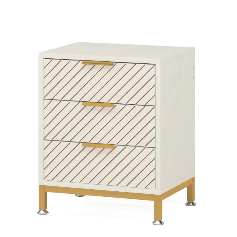 Deluxe solid wood three-drawer locker with double bedside table for master bedroom
Deluxe solid wood three-drawer locker with double bedside table for master bedroom