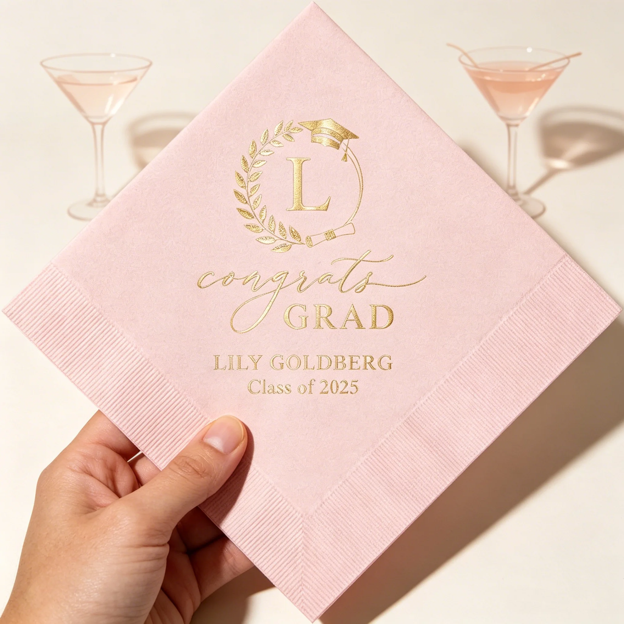 50pcs Custom Monogram Graduation Napkins, Personalized Name & Year Disposable Cocktail Napkins, Multi-Colors for Graduation Part
50pcs Custom Monogram Graduation Napkins, Personalized Name & Year Disposable Cocktail Napkins, Multi-Colors for Graduation Part