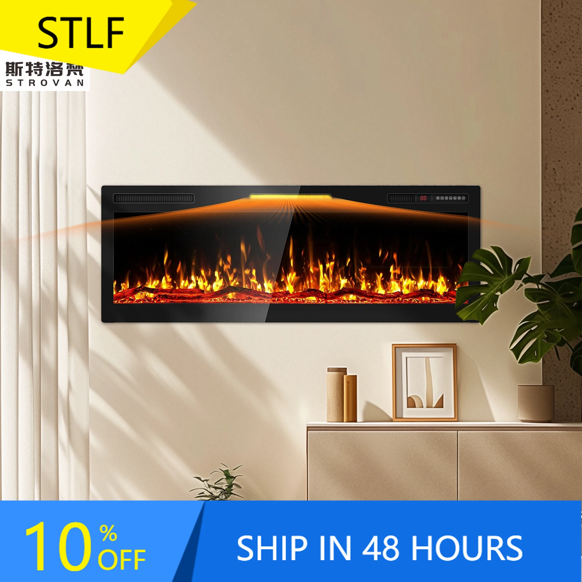 ZXHK Pansee 88-Inch Modern Luxury Electric Fireplace Wall Mounted Smart Remote Control Recessed Heat for Hotels Wholesale
ZXHK Pansee 88-Inch Modern Luxury Electric Fireplace Wall Mounted Smart Remote Control Recessed Heat for Hotels Wholesale