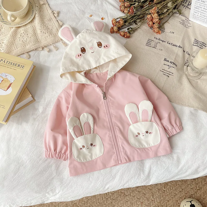 UNITIM Spring Autumn Korean Kids Girls Jacket Cartoon Rabbit Hooded Children Girls Coat Pocket Contrast Toddler Girl Coat
UNITIM Spring Autumn Korean Kids Girls Jacket Cartoon Rabbit Hooded Children Girls Coat Pocket Contrast Toddler Girl Coat