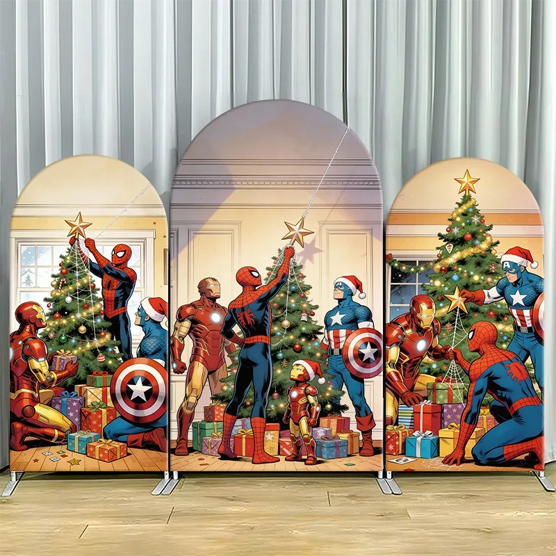 Arch Backdrop Cover Single Side Marvel Heroes Christmas Tree Iron Man Spider 128 Party Decoration Photo Booth Background Props
Arch Backdrop Cover Single Side Marvel Heroes Christmas Tree Iron Man Spider 128 Party Decoration Photo Booth Background Props