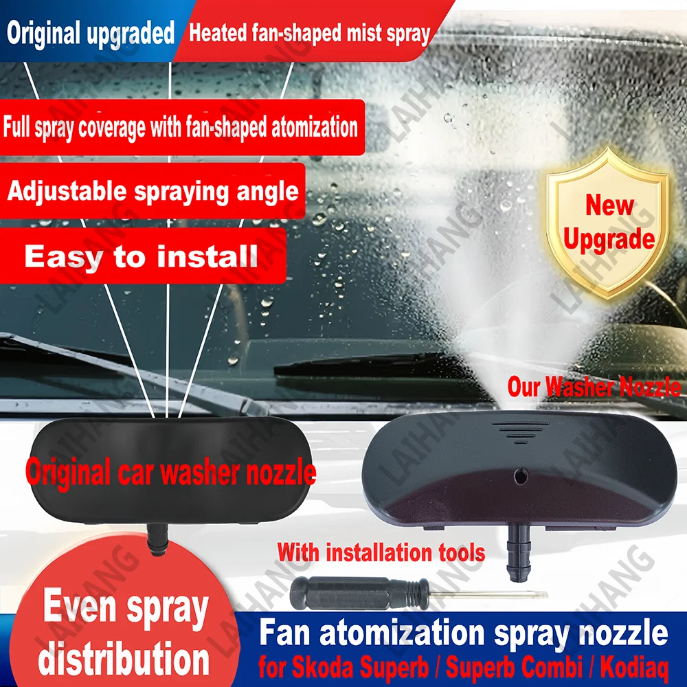 Windshield Heated Washer Spray Nozzle Water Jet For Skoda Superb Fabia NJ Yeti Kodiaq Karoq Seat Alhambra 5M0955986C 2KD985955
Windshield Heated Washer Spray Nozzle Water Jet For Skoda Superb Fabia NJ Yeti Kodiaq Karoq Seat Alhambra 5M0955986C 2KD985955