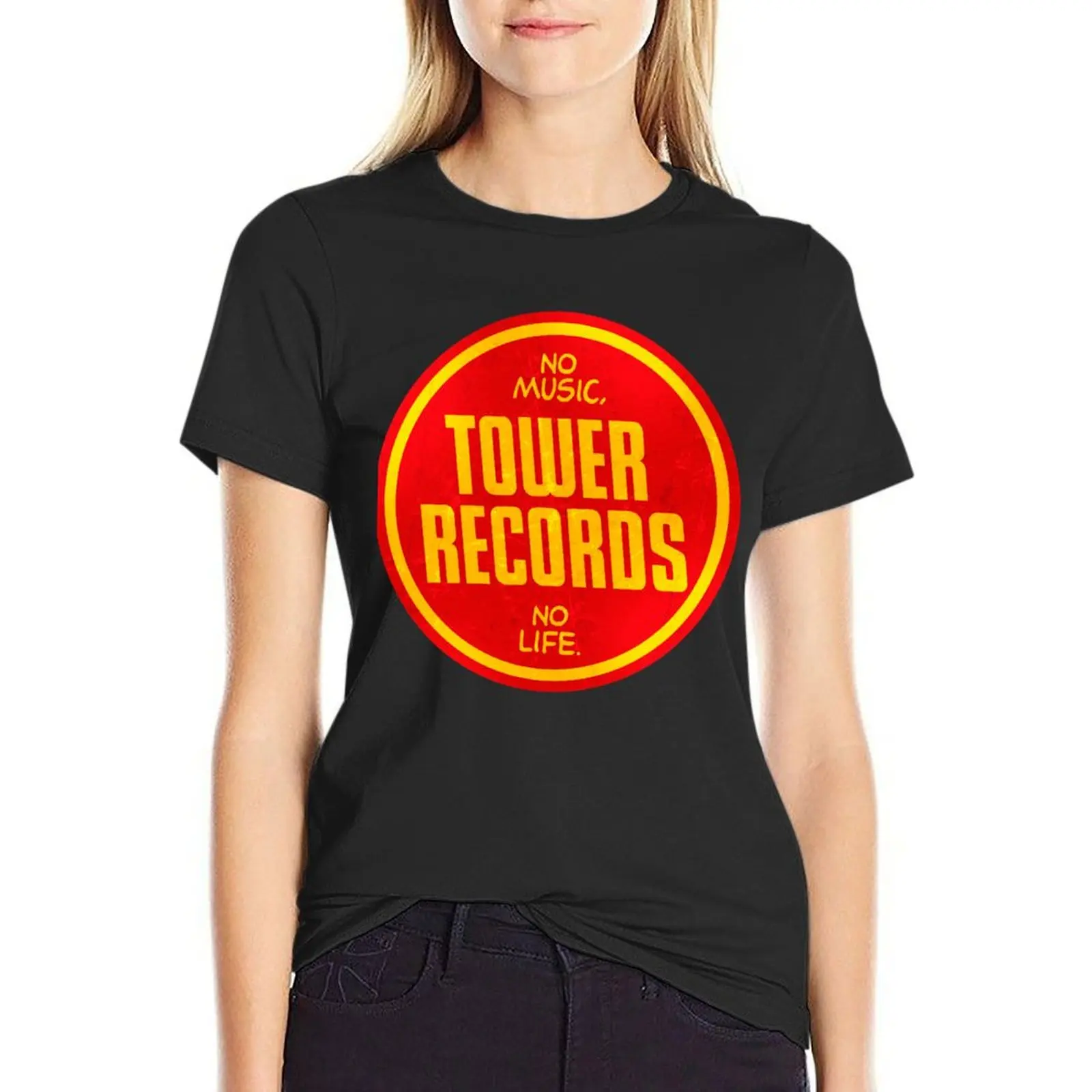 Tower Records vintage T-Shirt shirts graphic tees plus size tops funny hippie clothes Top Women
Tower Records vintage T-Shirt shirts graphic tees plus size tops funny hippie clothes Top Women