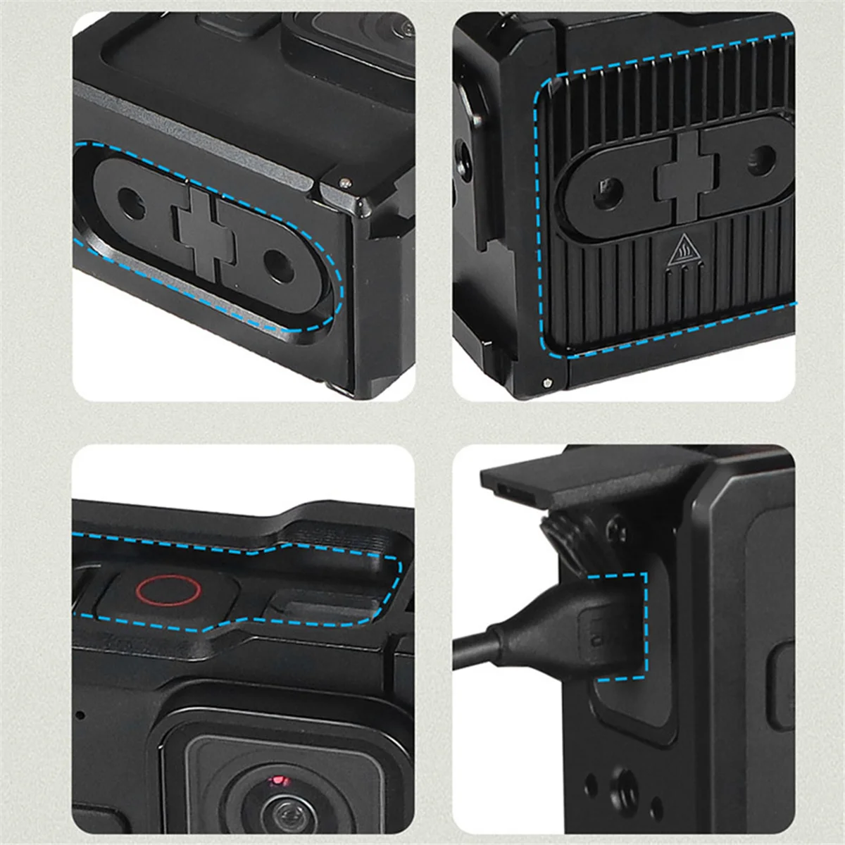 Protective frame Camera Cage Rig Protective Frame Side Battery Cover Cold Shoe Mount for Hero 11 Mini Action Without Side Cover
Protective frame Camera Cage Rig Protective Frame Side Battery Cover Cold Shoe Mount for Hero 11 Mini Action Without Side Cover