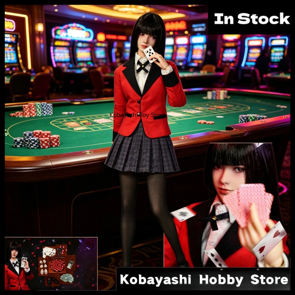 In Stock JKTOYS K-009 Abyssal Gambler Mengzi Cosplay Version 1/6 Scale Premium Collectible Action Figure
In Stock JKTOYS K-009 Abyssal Gambler Mengzi Cosplay Version 1/6 Scale Premium Collectible Action Figure