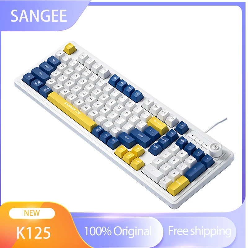 Sangee K125 Mechanical Keyboard Ergonomi ABS Plastics Hot Swap Gaming Wired Esports Gift Male Female Pc Office High Beauty Cute
Sangee K125 Mechanical Keyboard Ergonomi ABS Plastics Hot Swap Gaming Wired Esports Gift Male Female Pc Office High Beauty Cute