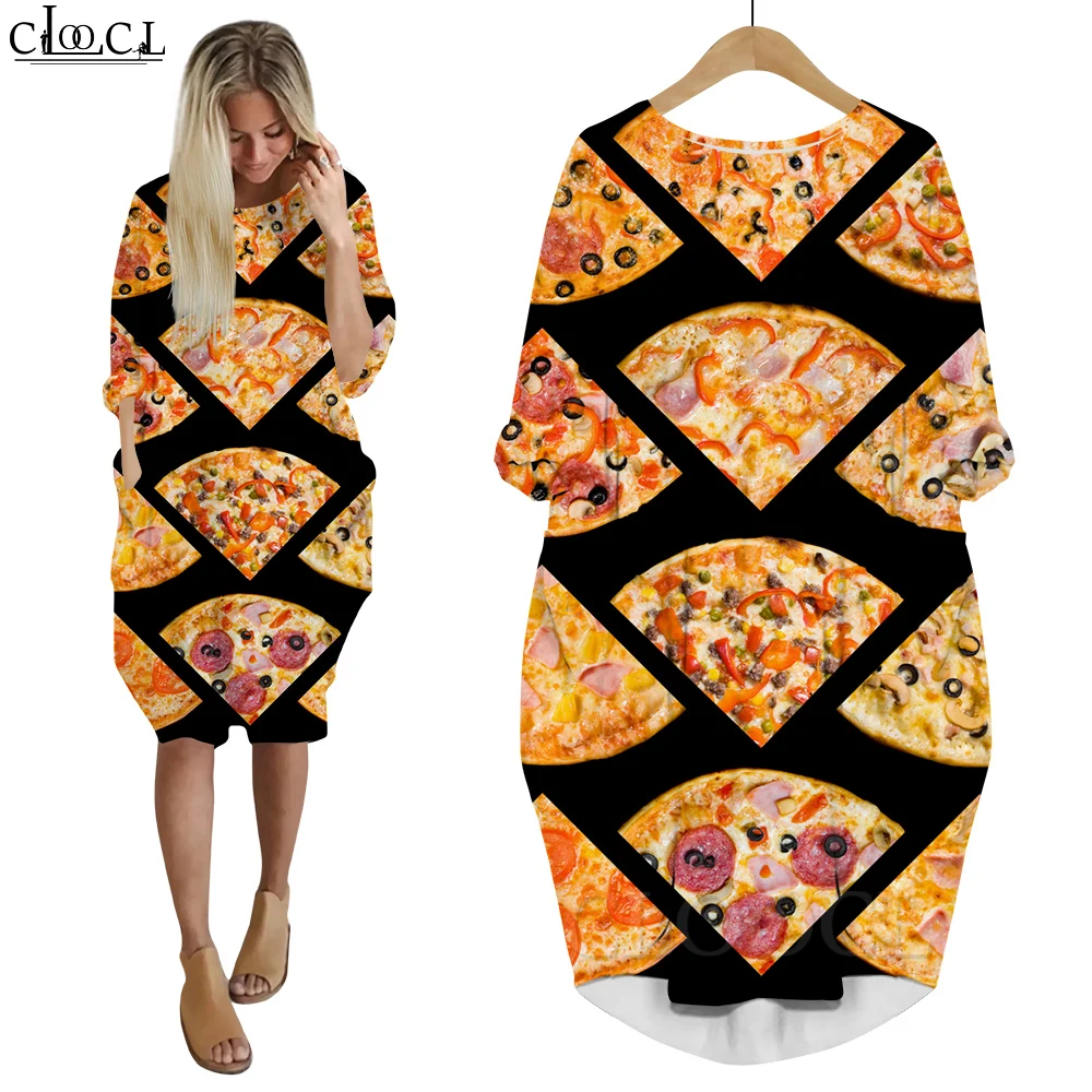CLOOCL Женские платья Harajuku Tasty Pizza Pattern Свободные повседневные дорожные уличные уличные модные платья с карманами
CLOOCL Женские платья Harajuku Tasty Pizza Pattern Свободные повседневные дорожные уличные уличные модные платья с карманами
