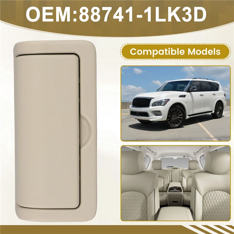 Car Rear Seat Console Cup Holder Assembly Insert Cup Holder Cover 88741-1LK3D For Nissan Armada Infiniti QX56 QX80 Beige
Car Rear Seat Console Cup Holder Assembly Insert Cup Holder Cover 88741-1LK3D For Nissan Armada Infiniti QX56 QX80 Beige