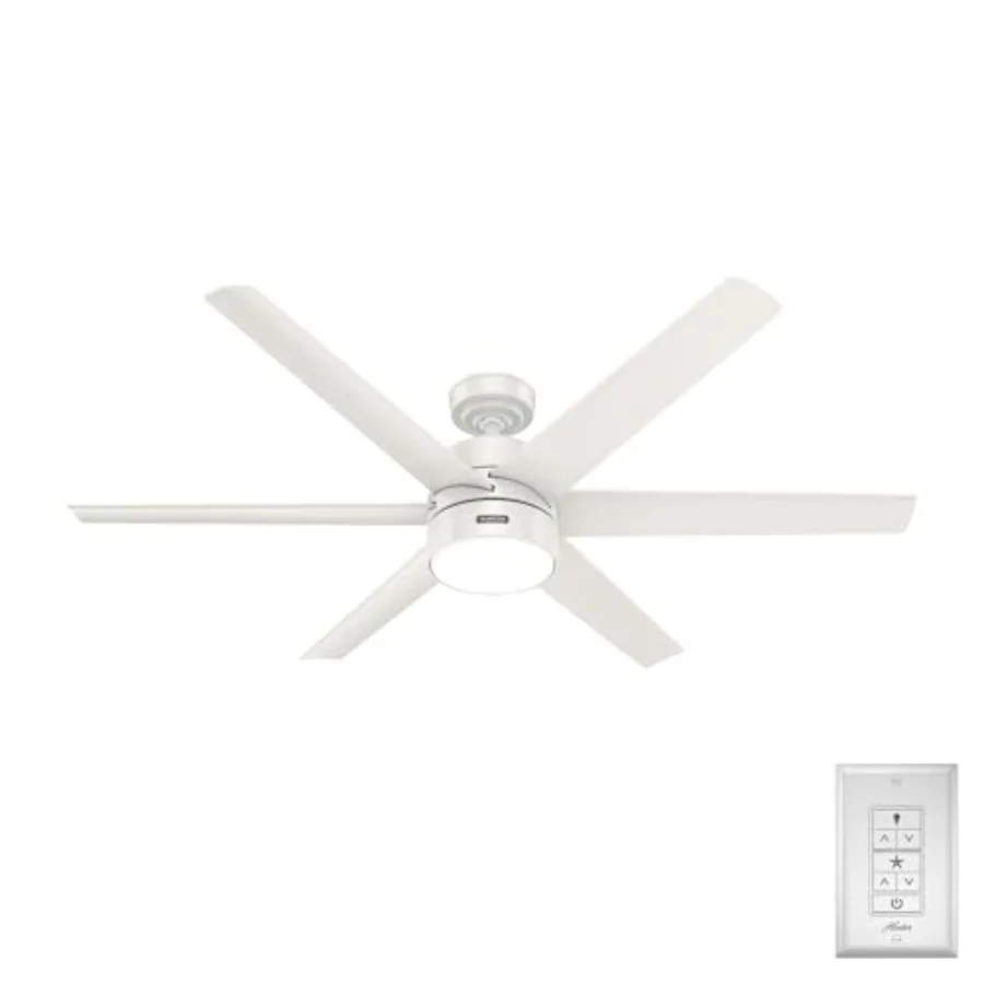60 inch Outdoor or Indoor Ceiling Fan with LED Light - White Ceiling Fan with Wall Control, For Patio, Garage, or Porch, Quiet,
60 inch Outdoor or Indoor Ceiling Fan with LED Light - White Ceiling Fan with Wall Control, For Patio, Garage, or Porch, Quiet,