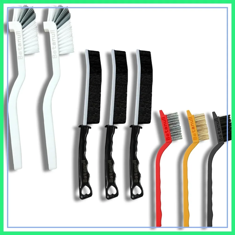 Crevice Cleaning Brush Set, Multi-Purpose Hard Bristle Brushes for Deep Cleaning Kitchen, Bathroom, Grout, Sink, Cup, Teapot, Bottle, Blender, Corners, Tight Spaces
Crevice Cleaning Brush Set, Multi-Purpose Hard Bristle Brushes for Deep Cleaning Kitchen, Bathroom, Grout, Sink, Cup, Teapot, Bottle, Blender, Corners, Tight Spaces