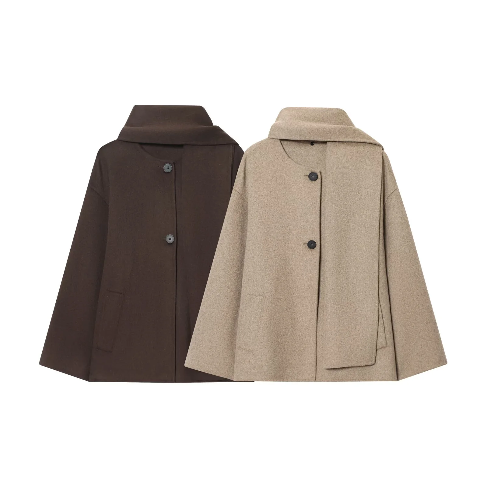 2025 зимняя новая женская одежда, повседневная мода, простой свободный удобный универсальный шарф с круглым вырезом, короткое пальто
2025 зимняя новая женская одежда, повседневная мода, простой свободный удобный универсальный шарф с круглым вырезом, короткое пальто