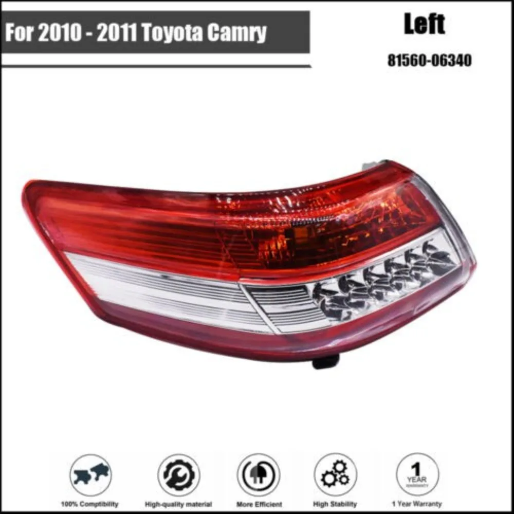 Tail Light Assembly Fit For Toyota Camry 2010-2011 Left Driver Rear Side Halogen
Tail Light Assembly Fit For Toyota Camry 2010-2011 Left Driver Rear Side Halogen