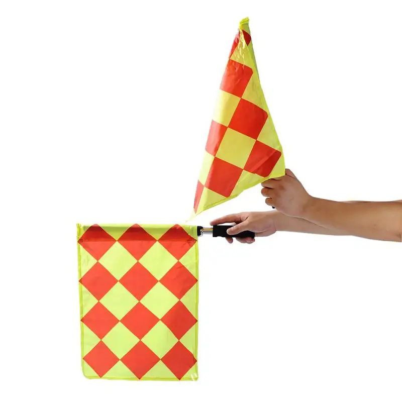 Soccer Referee Flag Competition Fair Play Sports Match Football Small Grid Shape Linesman Flags Referee Equipment
Soccer Referee Flag Competition Fair Play Sports Match Football Small Grid Shape Linesman Flags Referee Equipment