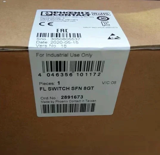 Новый оригинальный подлинный точечный выключатель FL SWITCH SFN 8GT Phoeni 2891673
Новый оригинальный подлинный точечный выключатель FL SWITCH SFN 8GT Phoeni 2891673