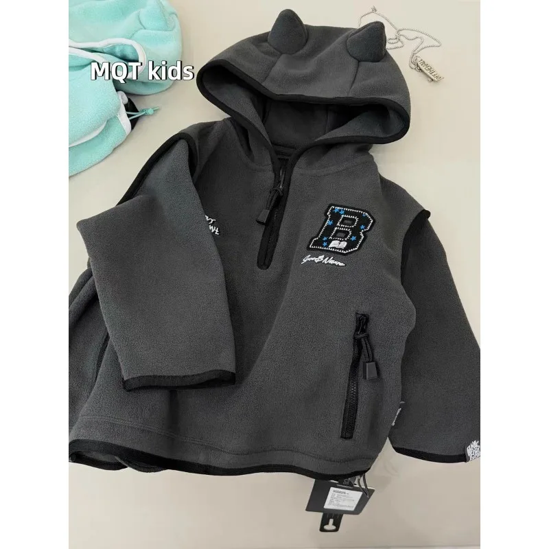 Children's Half-zipper Fleece Sweater Autumn and Winter New Boys Hooded Jacket Boys Integrated Fleece Thickened Bottoming Shirt
Children's Half-zipper Fleece Sweater Autumn and Winter New Boys Hooded Jacket Boys Integrated Fleece Thickened Bottoming Shirt