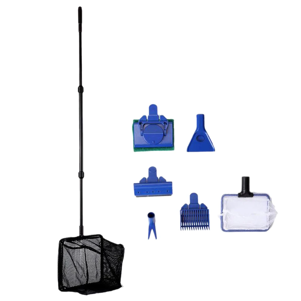 6 in 1 Fish Tank Aquarium Cleaning Tools Set Fish Net, Spoon Net, Sponge Brush, Gravel Rake, Algae Scraper, Plant Fork
6 in 1 Fish Tank Aquarium Cleaning Tools Set Fish Net, Spoon Net, Sponge Brush, Gravel Rake, Algae Scraper, Plant Fork