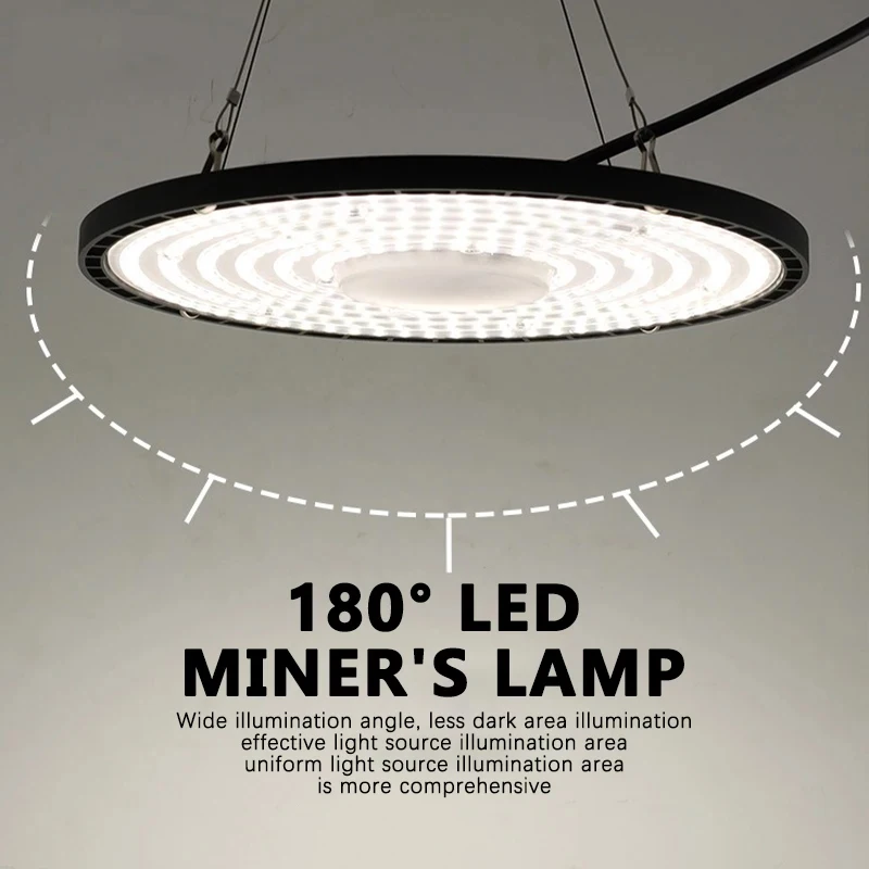 UFO LED High Bay Light 220V IP65 Waterproof 100W 150W 200W Super Bright Industrial Garage Light Warehouse Factory Lighting
UFO LED High Bay Light 220V IP65 Waterproof 100W 150W 200W Super Bright Industrial Garage Light Warehouse Factory Lighting