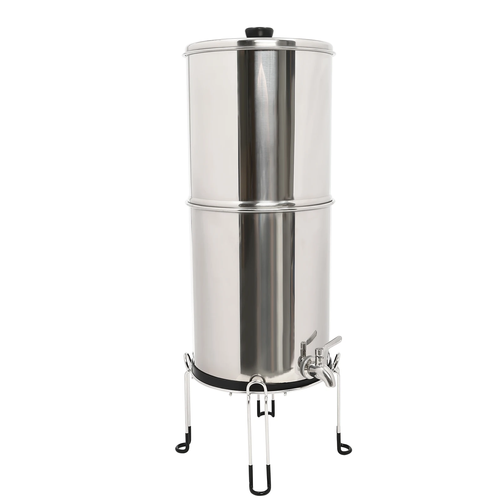 Gravity Fed Water Filter 2.25gal, 304 Stainless Steel Countertop Water Filter System with 2 Cartridges for Home Camping
Gravity Fed Water Filter 2.25gal, 304 Stainless Steel Countertop Water Filter System with 2 Cartridges for Home Camping