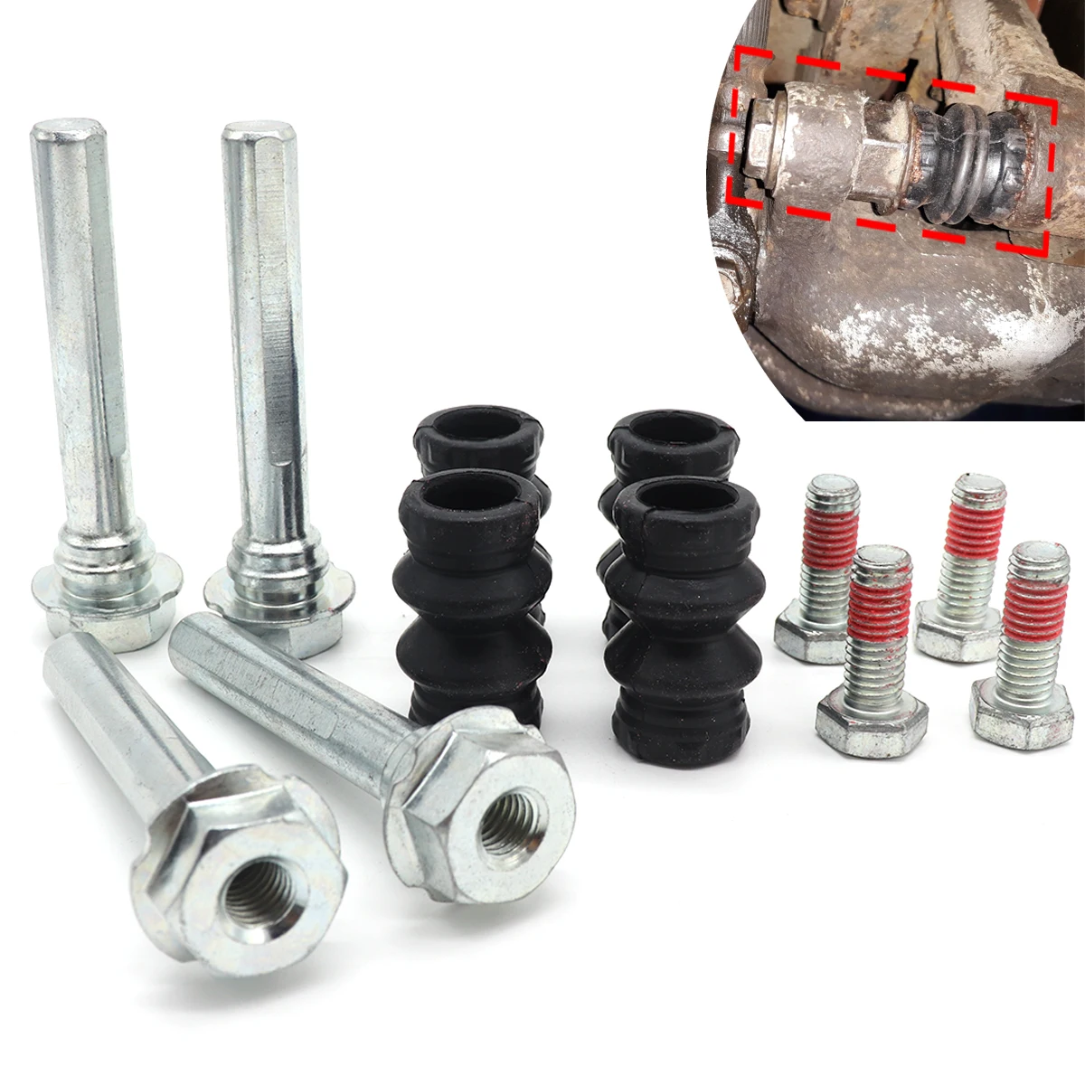 Front Left Lower Right Upper Brake Caliper Cylinder Slider Guide Pin Bushing Boot Seal Kit FOR LANDROVER DISCOVERY 4 5 2004-2017
Front Left Lower Right Upper Brake Caliper Cylinder Slider Guide Pin Bushing Boot Seal Kit FOR LANDROVER DISCOVERY 4 5 2004-2017