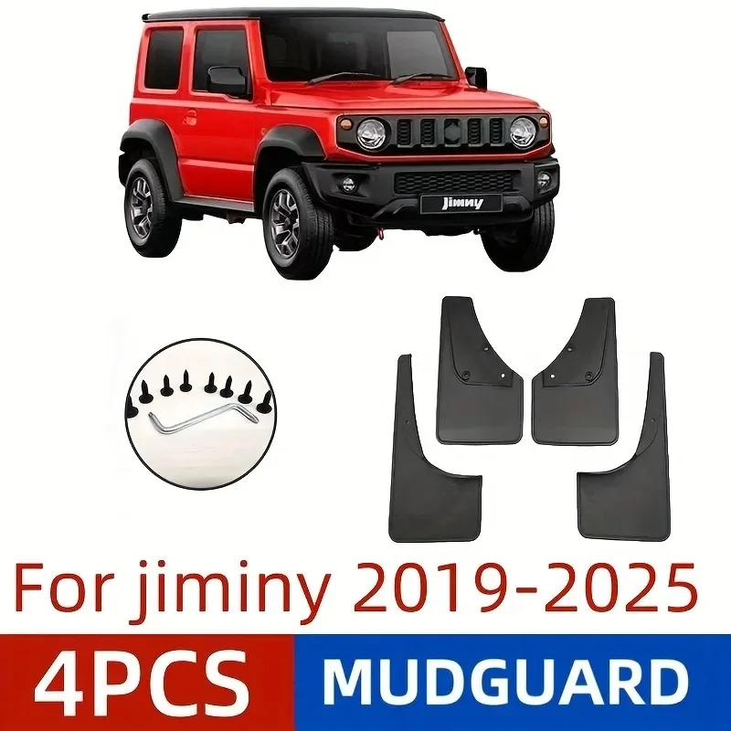 For Suzuki Jimny Mud Flaps 4-Piece Set (2019-2025) - Anti-Splash Mudguards, Durable Protection for Off-Road & Daily Driving
For Suzuki Jimny Mud Flaps 4-Piece Set (2019-2025) - Anti-Splash Mudguards, Durable Protection for Off-Road & Daily Driving