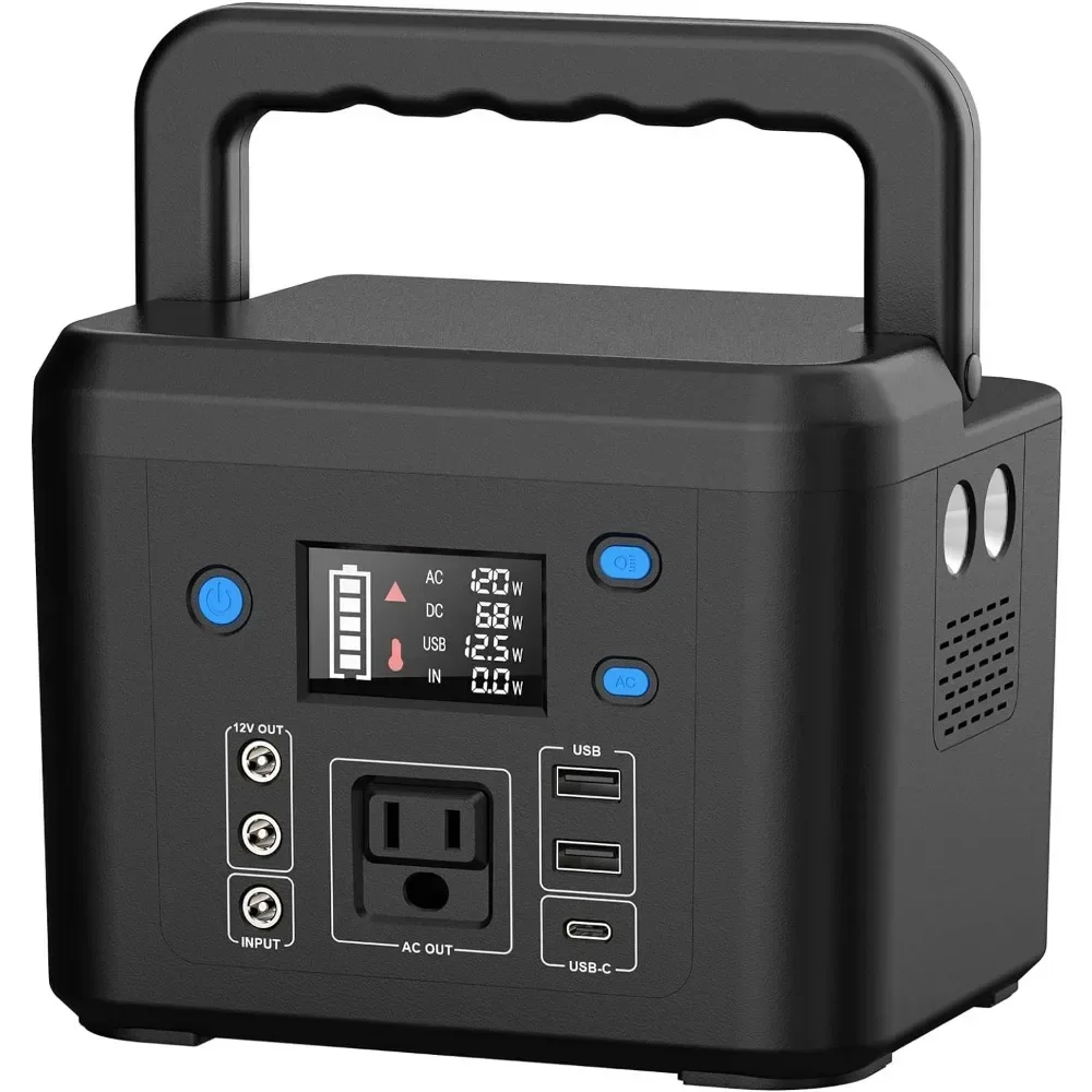 120Wh/33,000mAh Power Bank with AC Outlet, 110V 6 Outputs Solar Generator External Battery Pack with LED Light for Home Use
120Wh/33,000mAh Power Bank with AC Outlet, 110V 6 Outputs Solar Generator External Battery Pack with LED Light for Home Use