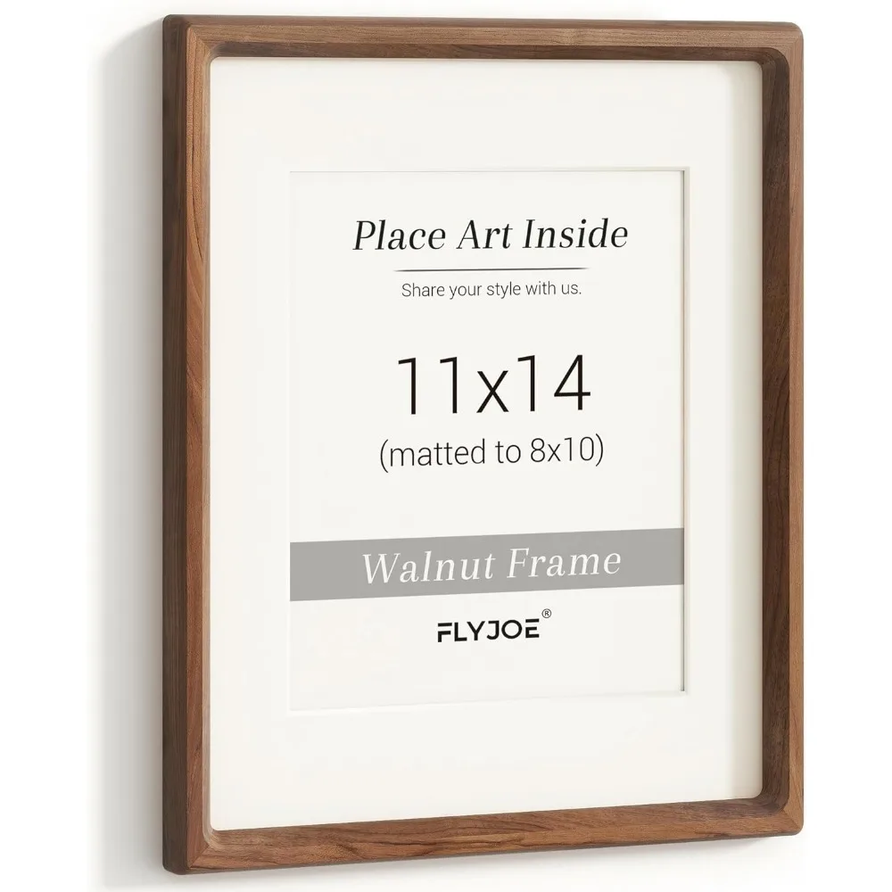 Natural walnut wood frame 11x14 with tempered glass rounded corners matted to 8x10 wall or tabletop display
Natural walnut wood frame 11x14 with tempered glass rounded corners matted to 8x10 wall or tabletop display