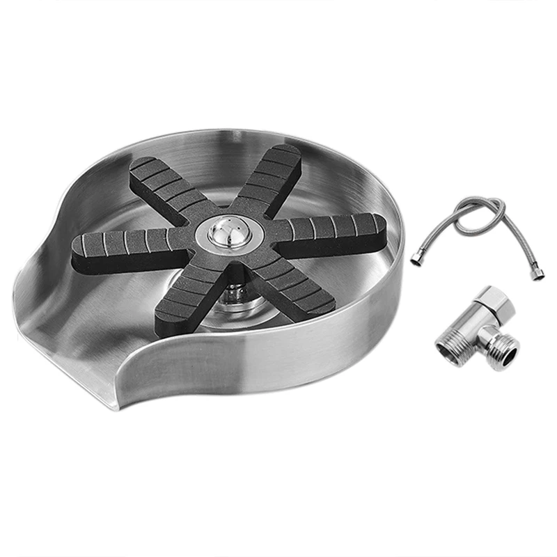 1 Set Stainless Steel Glass Rinser For Kitchen Sink Efficient For Sink 360° Rotational Type Cup Rinser
1 Set Stainless Steel Glass Rinser For Kitchen Sink Efficient For Sink 360° Rotational Type Cup Rinser