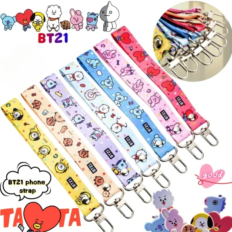 @BT21 Koya Shooky Tata Cooky Mang phone lanyard creative high-quality anime cartoon print cute short anti-lost strap for couples
@BT21 Koya Shooky Tata Cooky Mang phone lanyard creative high-quality anime cartoon print cute short anti-lost strap for couples