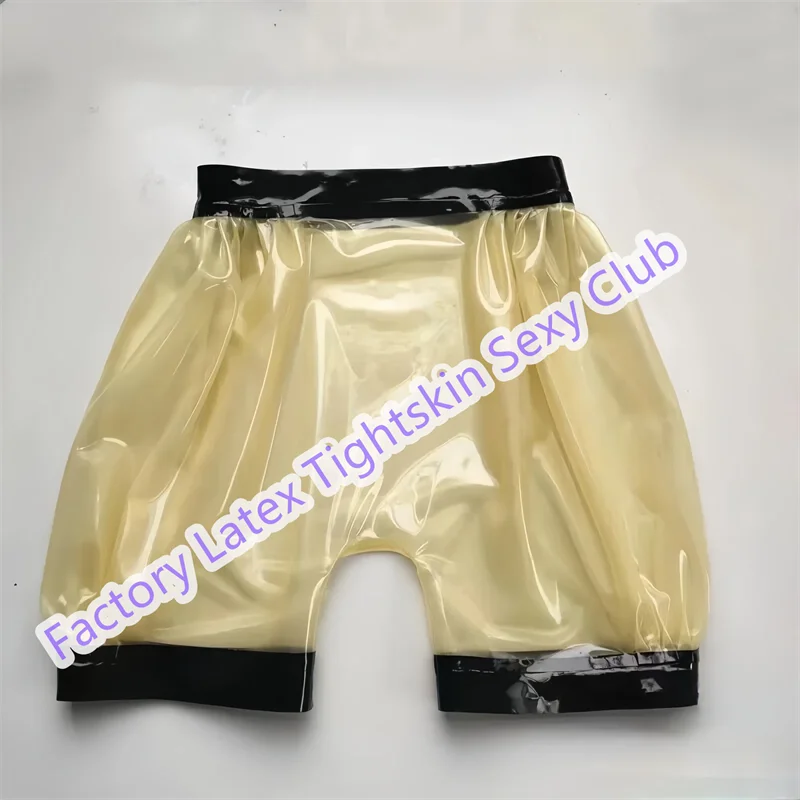 Mens Latex Boxer Shorts Panites Transparent Rubber Knickers UnderPants Fetish Clubwear 0.4mm Red with Black
Mens Latex Boxer Shorts Panites Transparent Rubber Knickers UnderPants Fetish Clubwear 0.4mm Red with Black