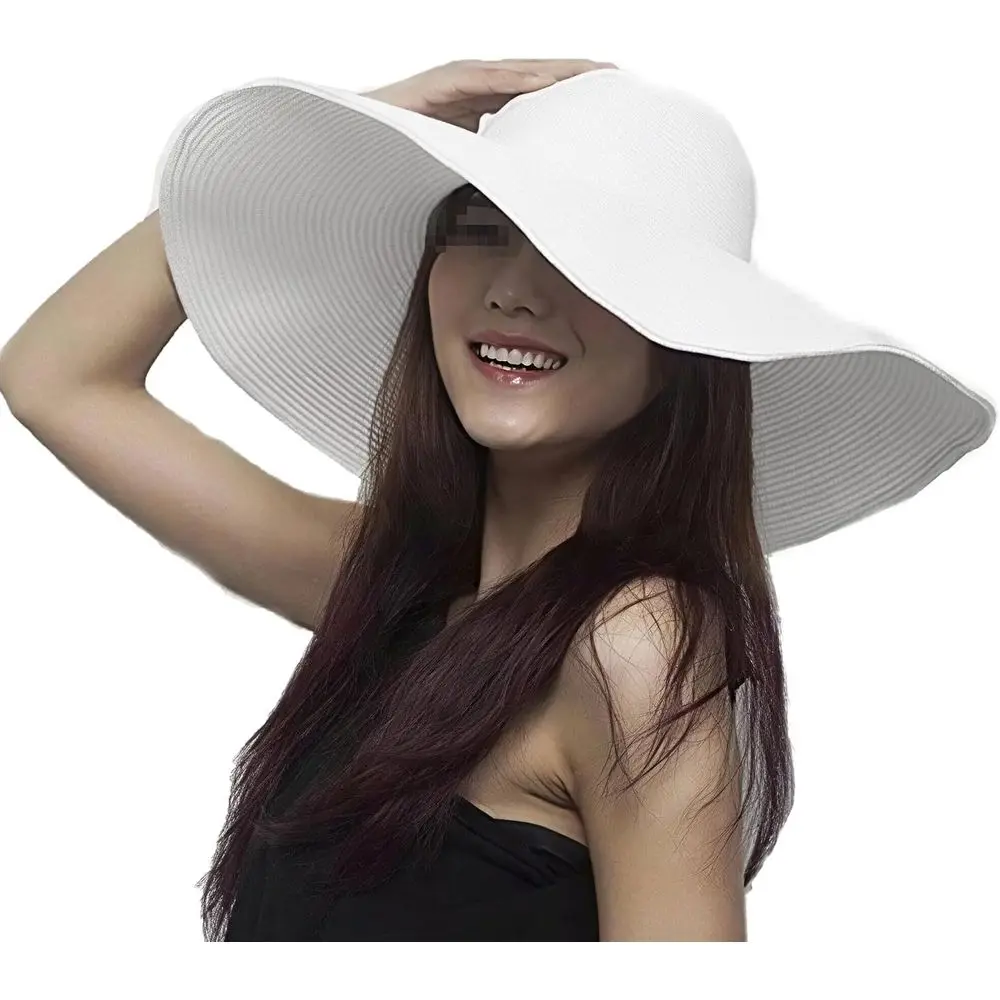 Elegant Wide Brim Sun Hat for Women - Portable Summer Beach and Garden Wear (White)
Elegant Wide Brim Sun Hat for Women - Portable Summer Beach and Garden Wear (White)