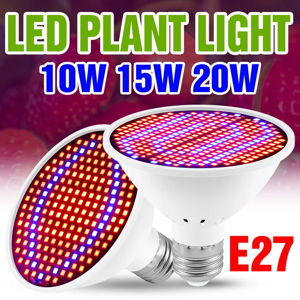 20W Full Spectrum LED Grow Light Bulb E27/E26 Plant Fill Lamp Indoor 220V Greenhouse Tent Vegs Fruit Flower Cultivation Lighting
20W Full Spectrum LED Grow Light Bulb E27/E26 Plant Fill Lamp Indoor 220V Greenhouse Tent Vegs Fruit Flower Cultivation Lighting