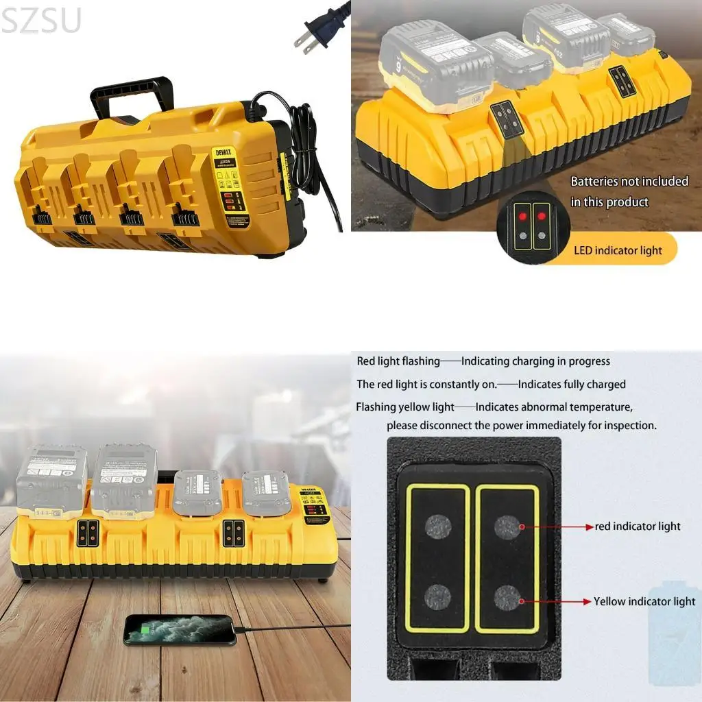 SZSU DCB104 Fast 8A High Current Battery Charging Dock with USB and Type C Interfaces
SZSU DCB104 Fast 8A High Current Battery Charging Dock with USB and Type C Interfaces