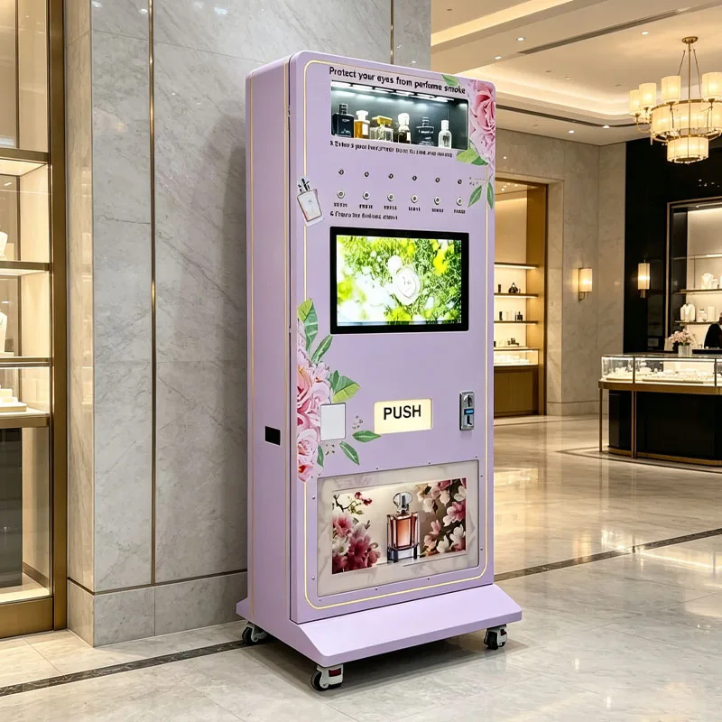 Luxury Fragrance Vending Machine Touch Screen Perfume Dispenser for Sample Spray and Bottle Sales Wholesale Customized
Luxury Fragrance Vending Machine Touch Screen Perfume Dispenser for Sample Spray and Bottle Sales Wholesale Customized