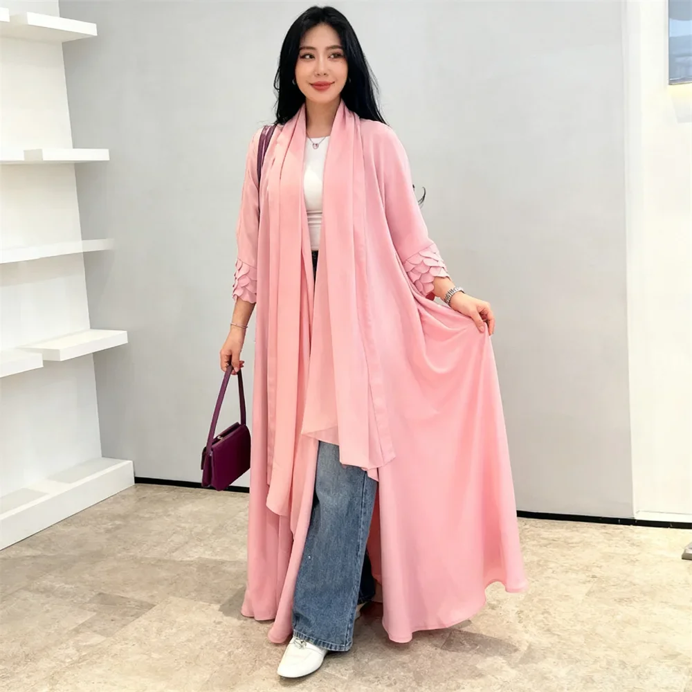 Eid Kaftan Dubai Open Abaya Women Muslim Dress Kimono Cardigan Chiffon Robe Ramadan Islam Clothing Kebaya Caftan Marocain Femme
Eid Kaftan Dubai Open Abaya Women Muslim Dress Kimono Cardigan Chiffon Robe Ramadan Islam Clothing Kebaya Caftan Marocain Femme