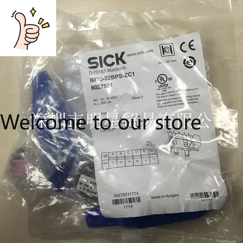 Немецкий индуктивный датчик SICK IM30-22BPS-ZC1 6027521, абсолютно новый, оригинальный, подлинный
Немецкий индуктивный датчик SICK IM30-22BPS-ZC1 6027521, абсолютно новый, оригинальный, подлинный