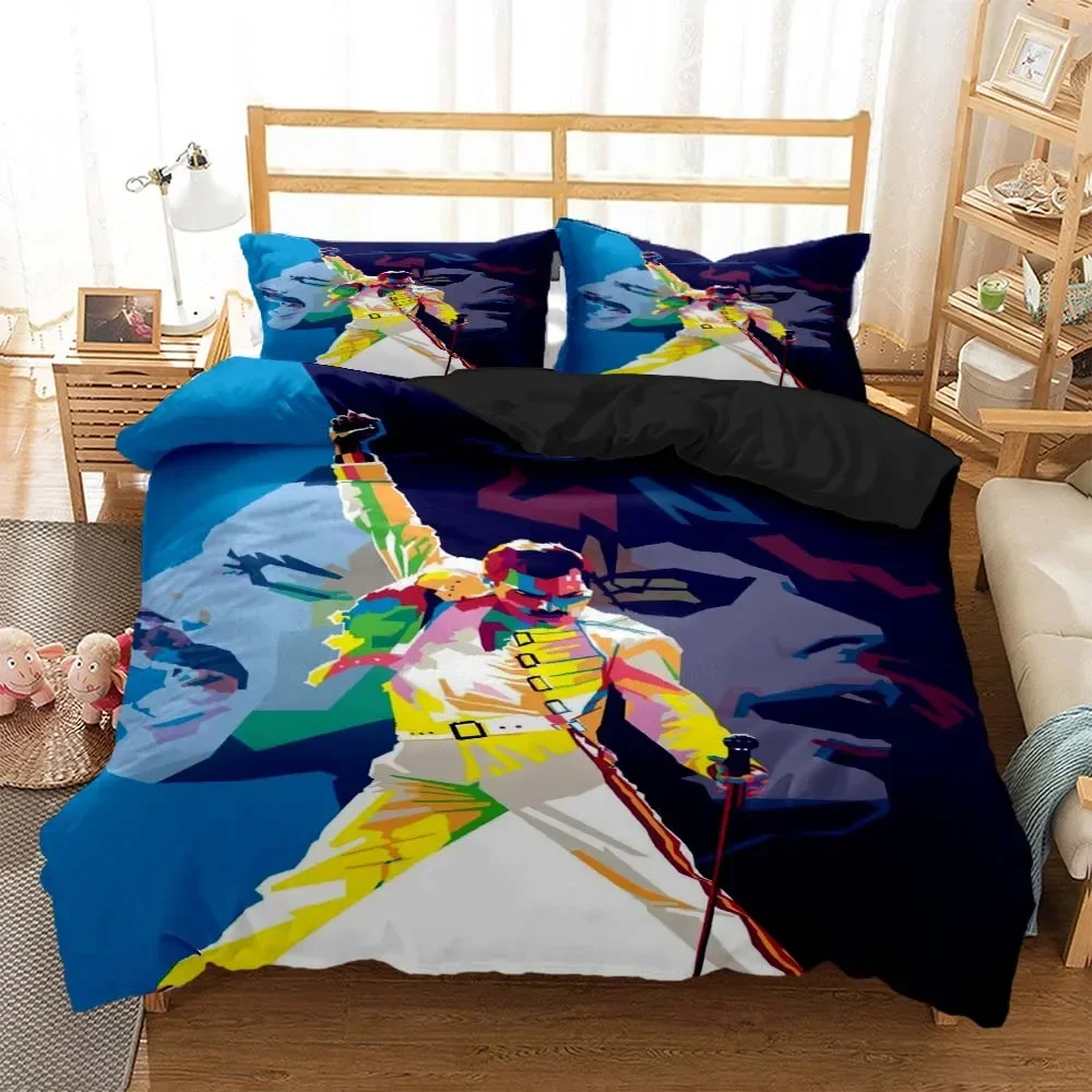 Königin Rockband Digital printed bedding for Boys Queen bedding set Soft and comfortable Customized King size bedding set
Königin Rockband Digital printed bedding for Boys Queen bedding set Soft and comfortable Customized King size bedding set