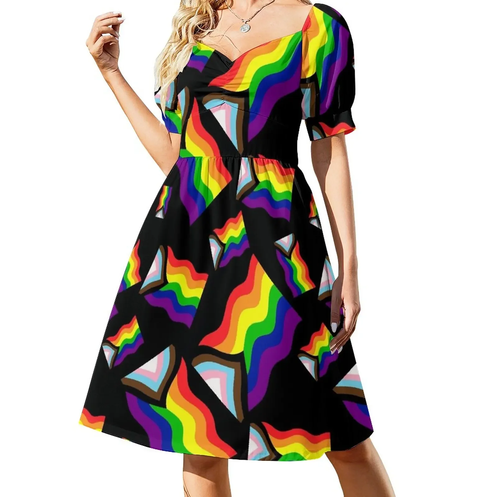 Pattern Progress Pride Flag Short-Sleeved Dress women's clothing trend 2025 dress for women 2025
Pattern Progress Pride Flag Short-Sleeved Dress women's clothing trend 2025 dress for women 2025