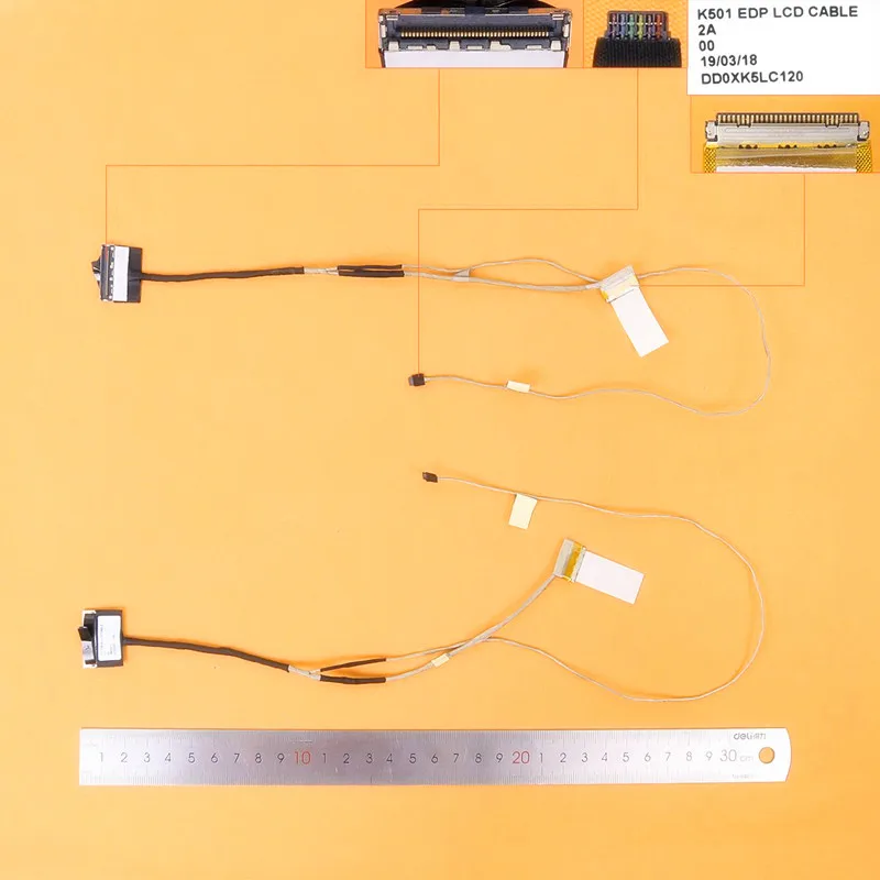 New Laptop Cable For ASUS K501 K501LX K501LB A501L V505LB K501L B5200 PN:DD0XK51C120 Replacement Repair Notebook LCD LVDS CABLE
New Laptop Cable For ASUS K501 K501LX K501LB A501L V505LB K501L B5200 PN:DD0XK51C120 Replacement Repair Notebook LCD LVDS CABLE