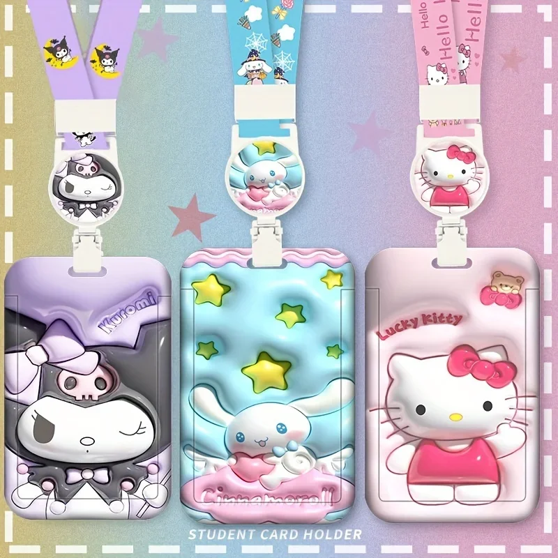 3D Sanrio Hello Kitty Card Holder Student Campus Work Card Cinnamoroll Hello Kitty Control Badge Bus Cute Cartoon Card Holder
3D Sanrio Hello Kitty Card Holder Student Campus Work Card Cinnamoroll Hello Kitty Control Badge Bus Cute Cartoon Card Holder